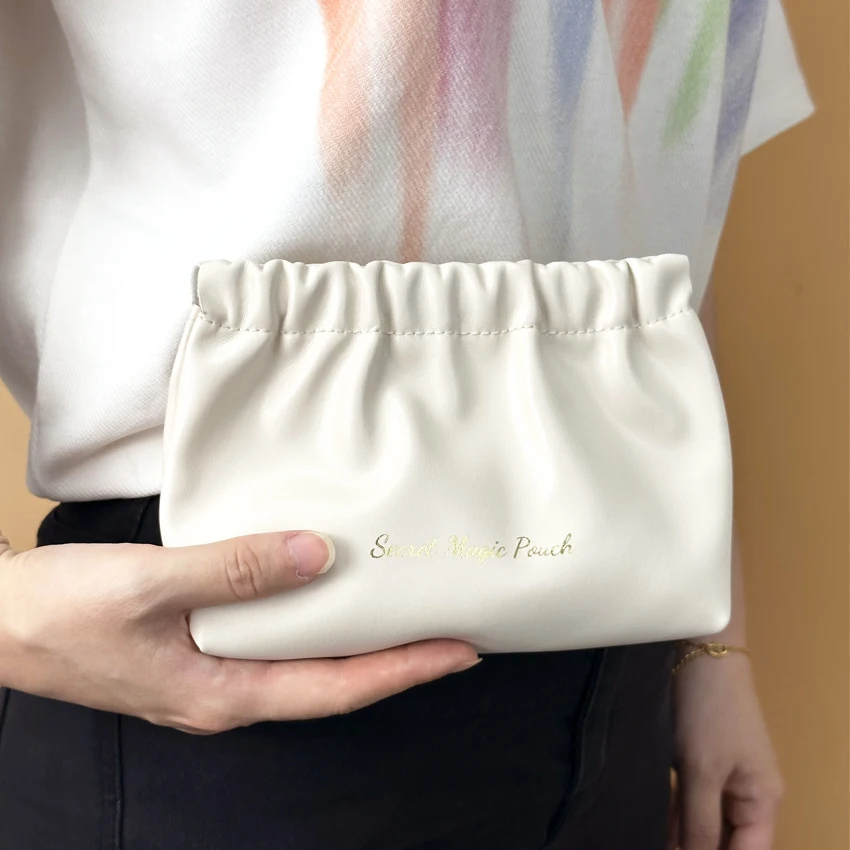 Travel organizer accessories Bag Wholesale PU leather Toiletry Lipstick Pouch Bag Water-proof Custom makeup Bag shrapnel pouch