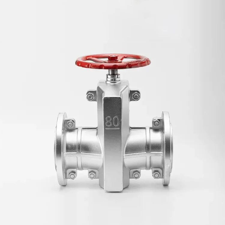 Manual Mud Sand Adjustment Aluminum Alloy Pipe Clamp Valve Cast Iron Rubber Pipe Valve