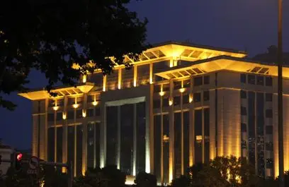 landscape lighting DMX512 square floodlight 18W led garden projector light