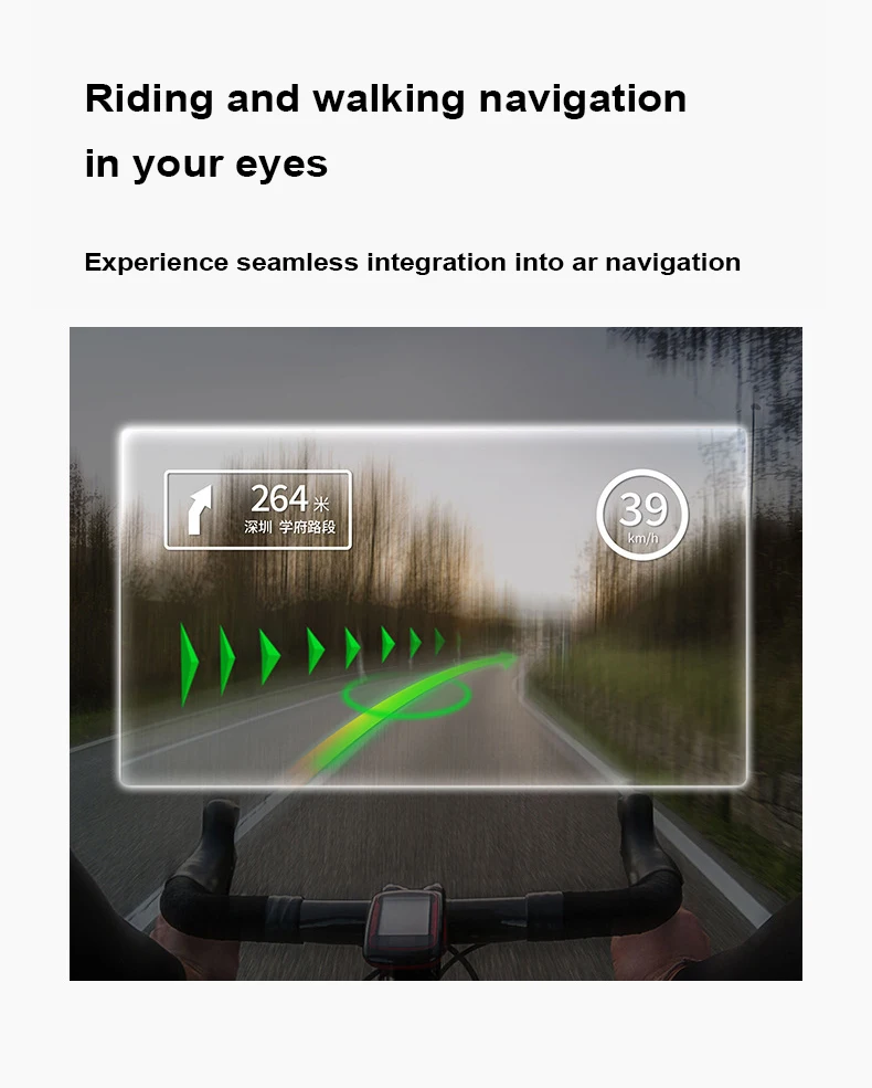 Portable Ar Smart Glass Recogning Ar/Vr Glasses Ar Smart Glasses With Hud