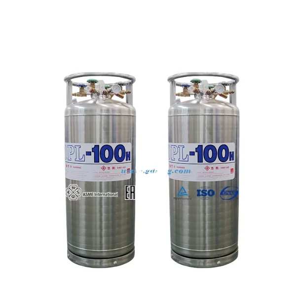 Small Size 100L Cryogenic Dewar Tank Gas Cylinder With 1.33MPa For Liquid Oxygen Nitrogen Argon