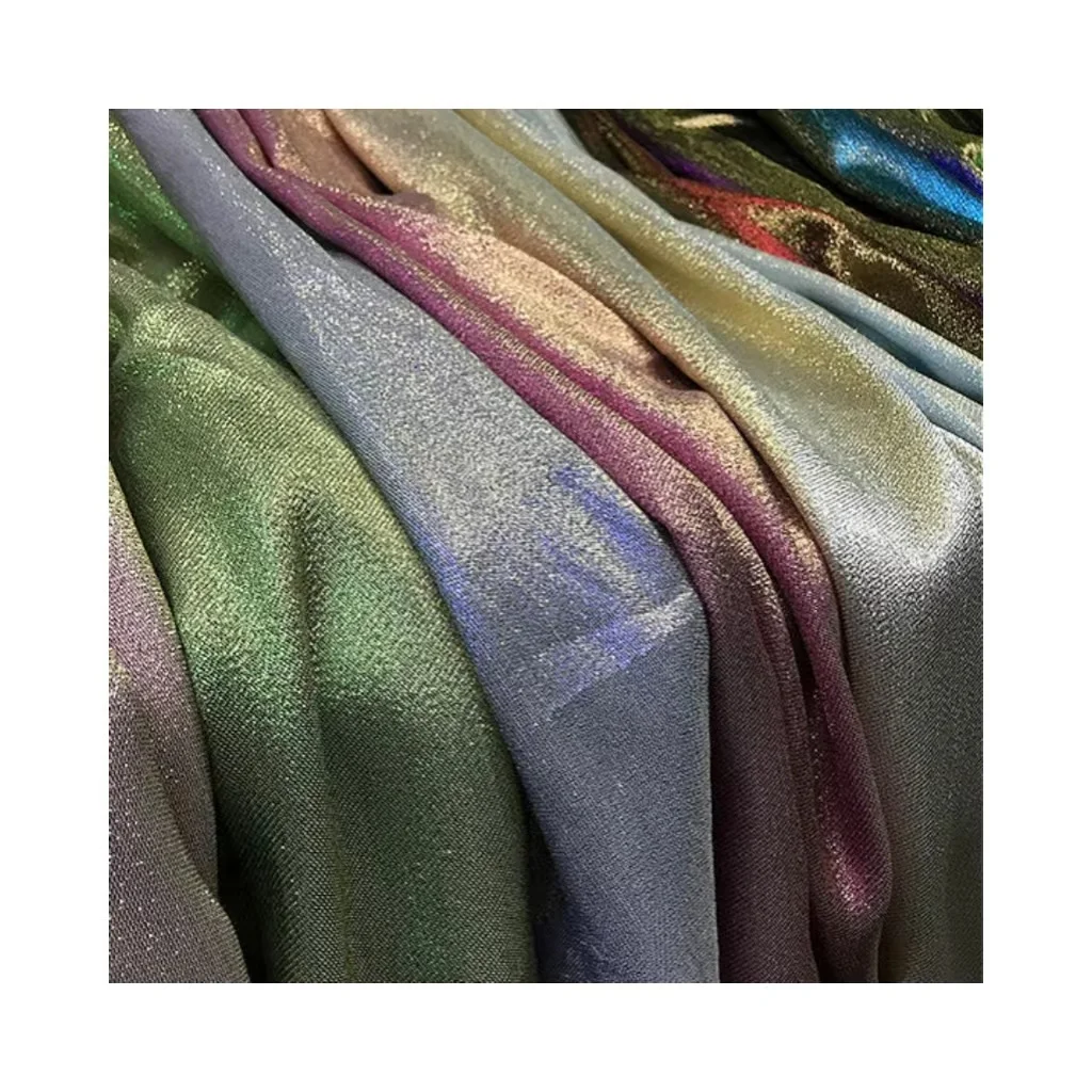 2024 New Design Luxury Two Tone Ombre Fabric Designer Brocade Jacquard Fabric For Dressing