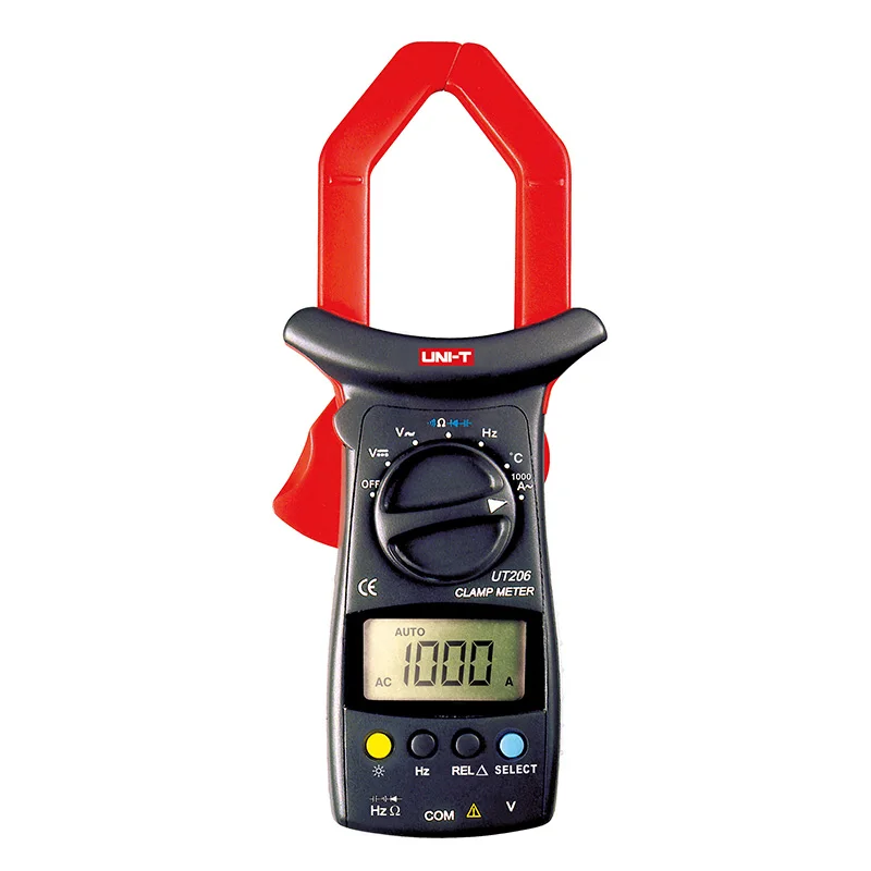 UNI-T UT206 1000A Auto Range DMM Digital Clamp Multimeters with Temperature Test Multimetro LCR Meter