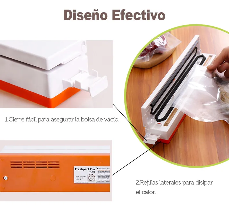 TINTONLIFE Portable Food Vacuum Pack Machine Wholesale Price Mini Home 220V/50HZ LOW Noise TINTON LIFE Stand / Table CE/FCC 100W