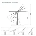 2024 New Popular PV On-grid Off-grid 600W 1000W 1400W  Solar Panel Sunflower Solar Power System for Public or Home