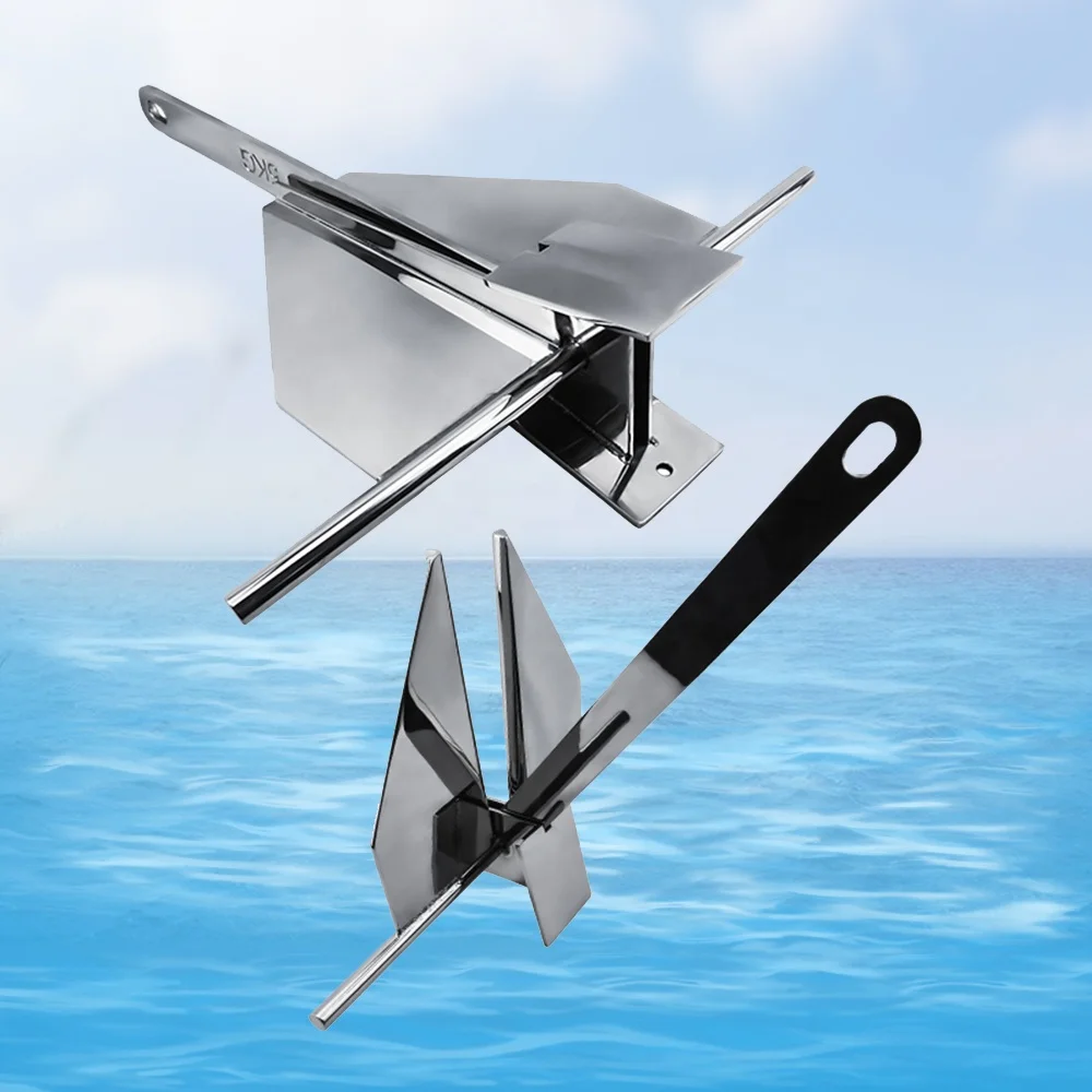 Shanghang 304 Stainless Steel Boat Anchor Mirror Polished Anchor Marine Anchor Craft