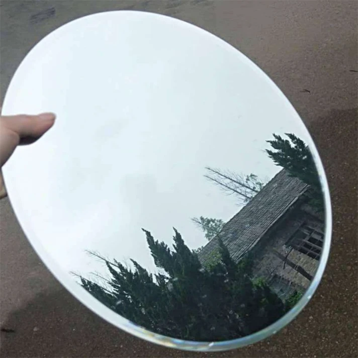 Glass factory Best Quality Round Beveled Silver