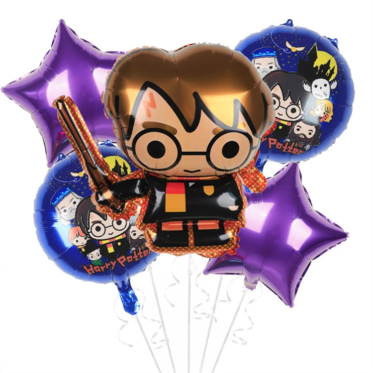 2022 New Style Large Cartoon Harr Y Potter Foil Balloon Set For Birthday Theme Party Decoration Movie Characters Balloons