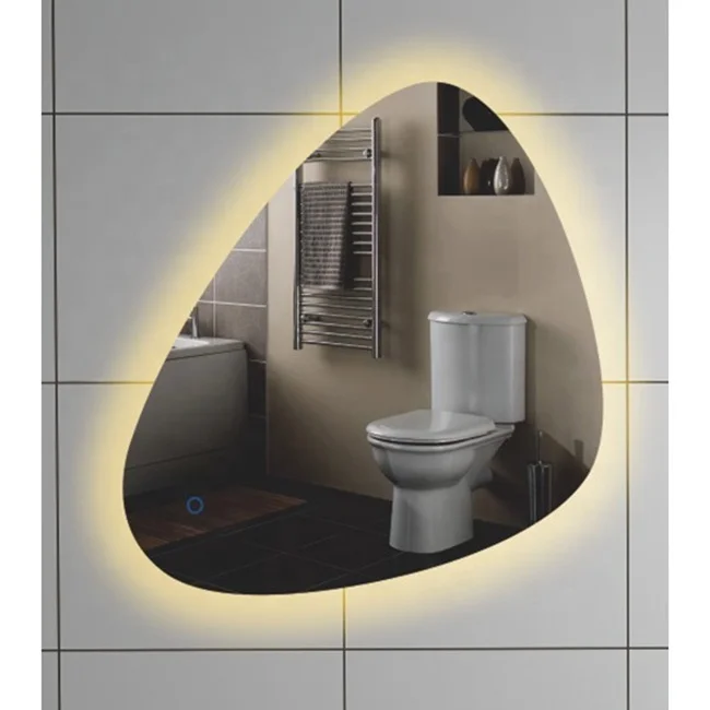 Korean style Irregular shape led waterproof mirror in bedroom or bathroom