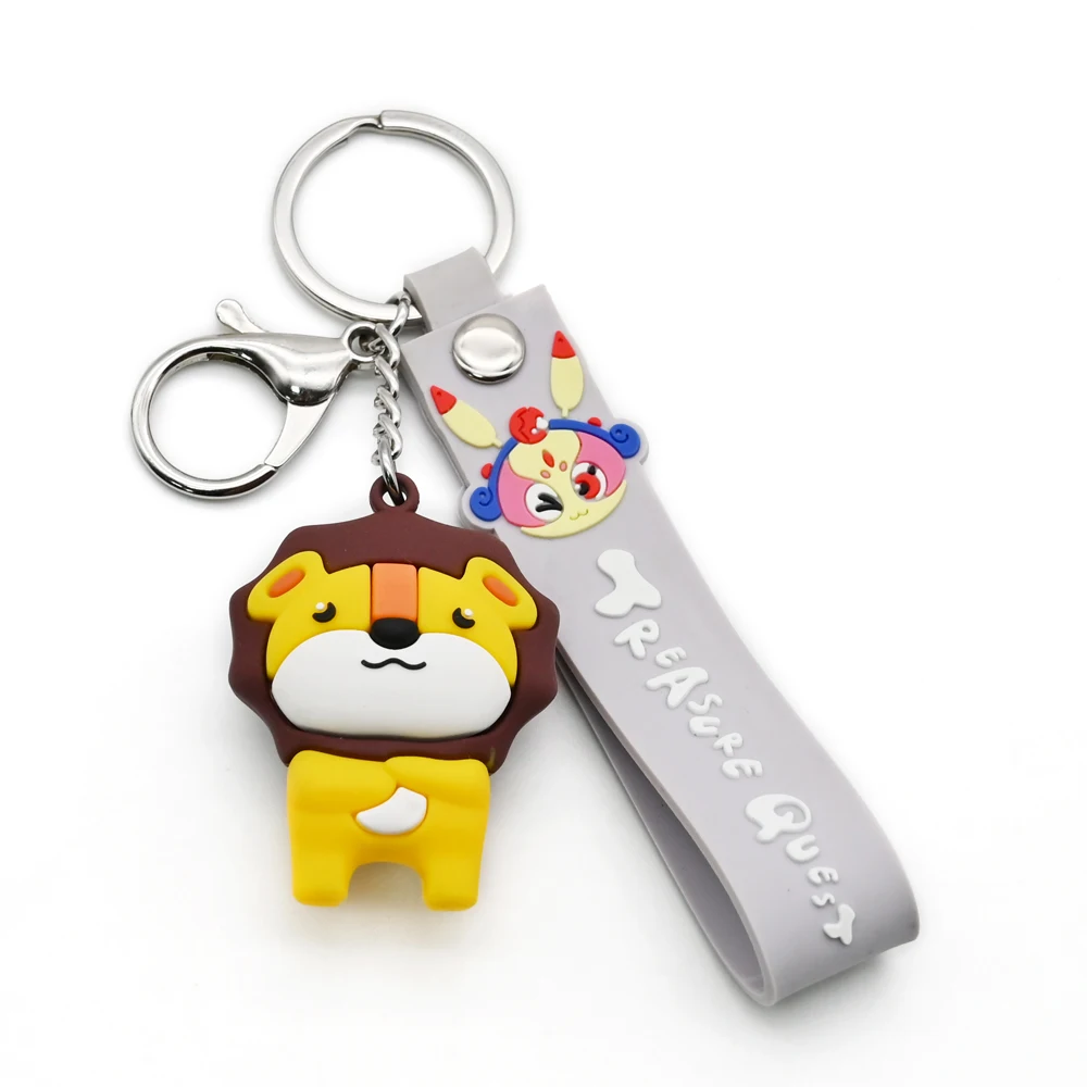YYX New Design Promotional 3D PVC Keychains Wholesale Creative PVC Keychains Cute Style Custom Style Accessories
