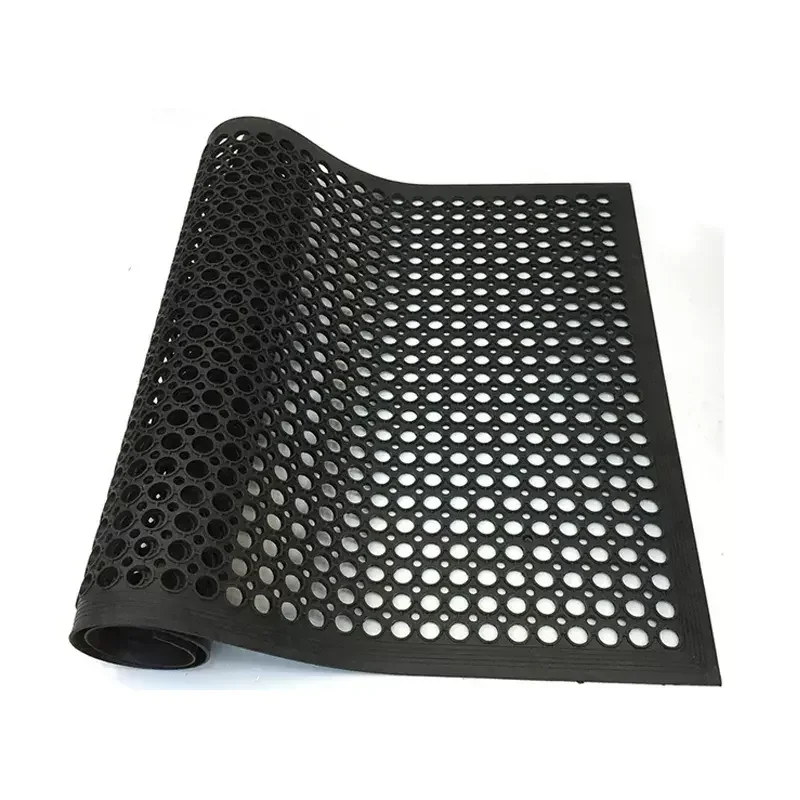 Anti Fatigue Rubber Floor Mats Restaurant Kitchen Drainage Mat Durable Non-Slip Bar Floor Mat