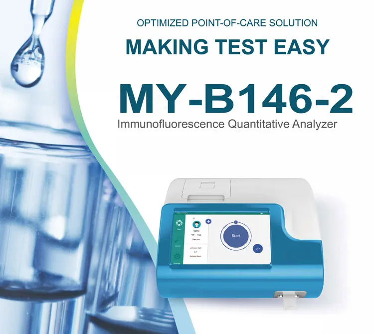 Chemiluminescence immunoassay analyzer clia system Poct Rapid Test Analyzer Strip for T3 T4 Tsh Crp Hba1c