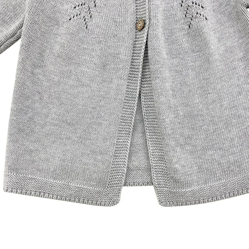 OEM ODM Factory Newborn Baby Winter Knitted Clothes Fashion Cotton Pointelle Baby Knit Sweater