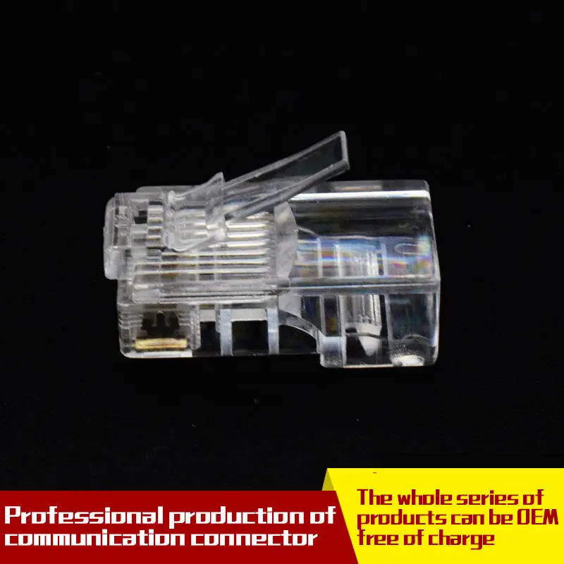 100pcs/Unit Ethernet Rj45 Connector 8p8c Cat5e Cat6 Keystone Jack Rj45 Module Connector Cat6 Metal Rj45 Waterproof Connector