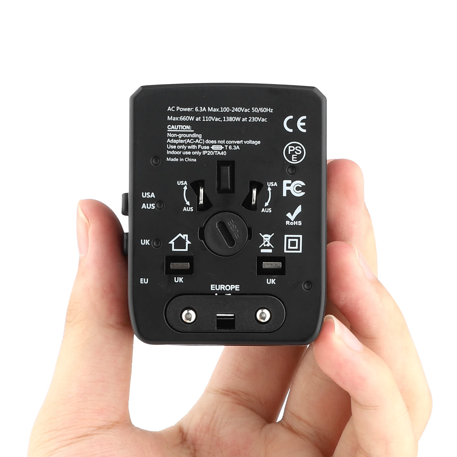 USB International Travel Adapter With 3USB 1 Type C to USB 3.0 Adapter/Universal Travel Adapter