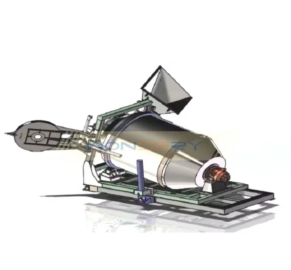 WONDERY High Quality Natural Gas Fired 5 Ton Capacity Copper Brass Scraps Rotary Melting Furnace