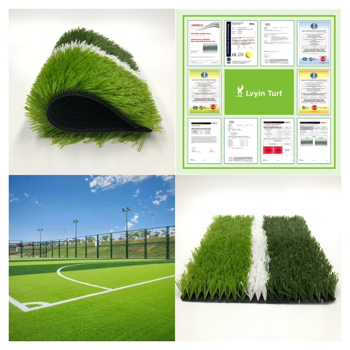 LvYin 50mm fake grass ,synthetic grass for soccer