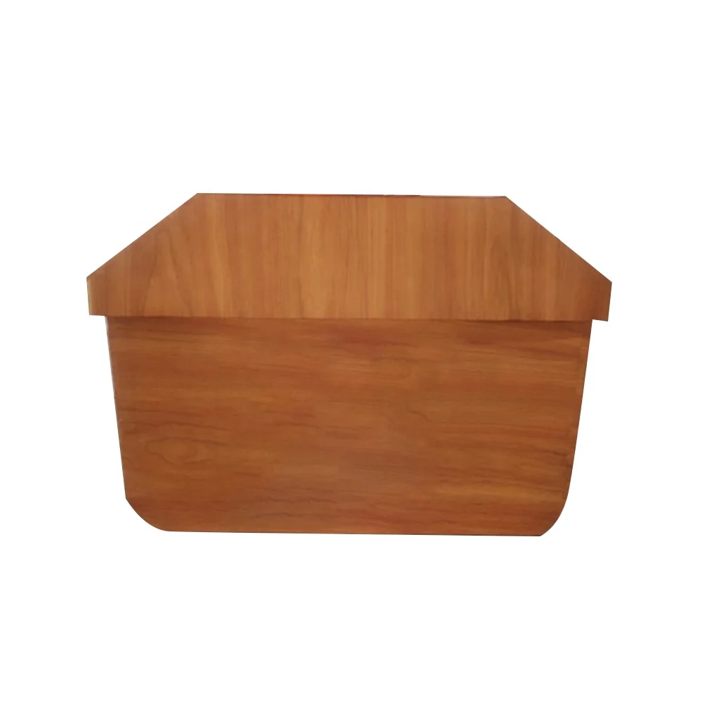 European Style Corrugated Paper Cremation Coffin Biodegradable Wooden Urn for Adult for Crematorium and Funeral Homes