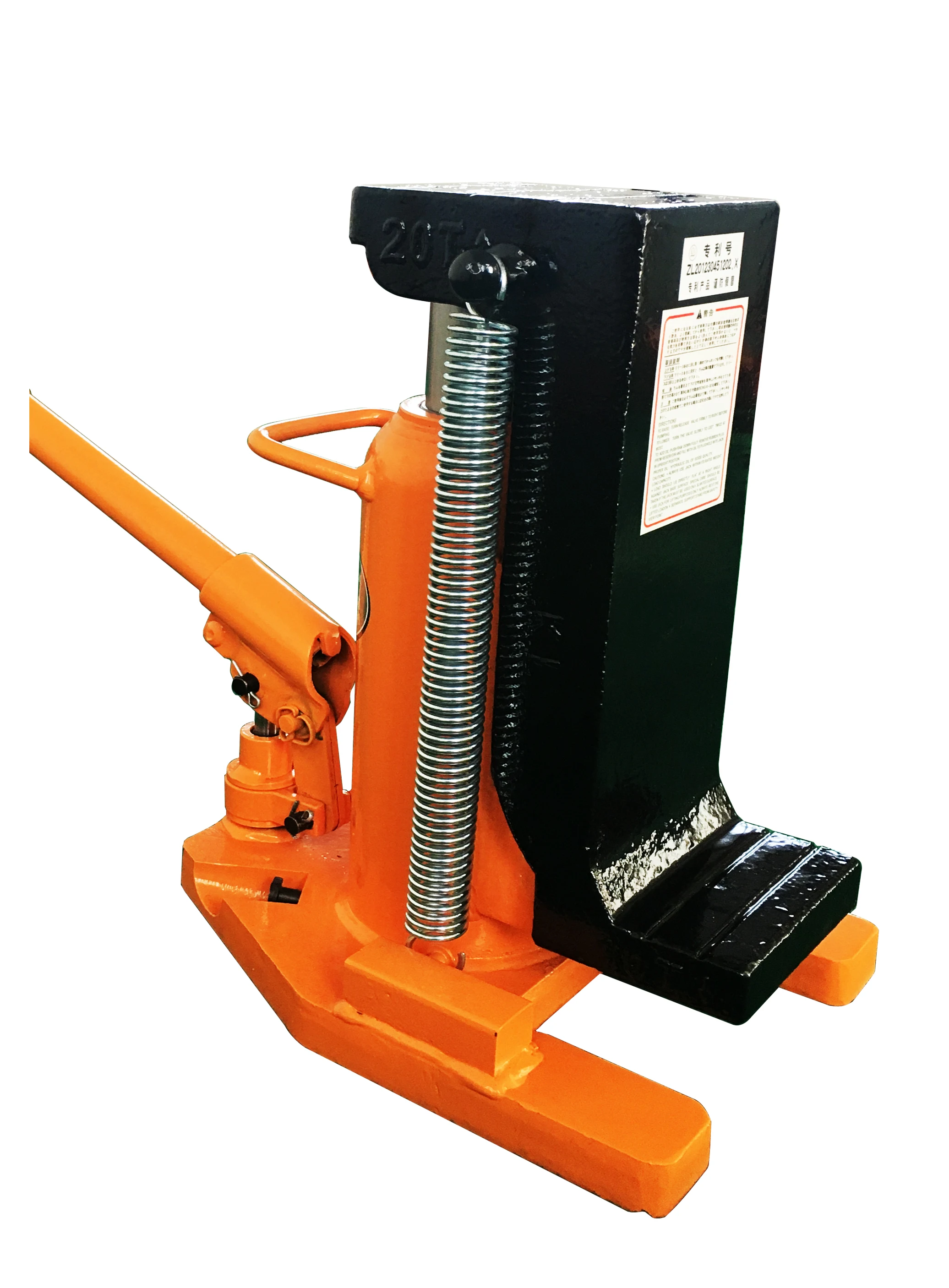 
MHC-5RS China manufacturer wholesale 5t 10t high strength small hydraulic Toe Claw Jack for machine container railway lifting 