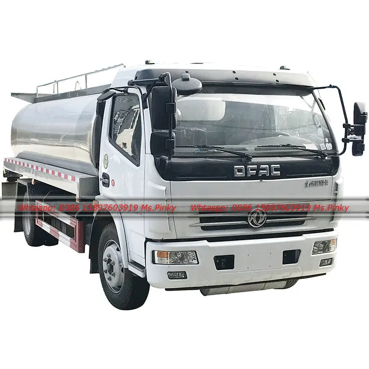 DFAC 6000Liters Stainless Liquid Food Truck for Milk Transport With Isothermic Tank Best Price For Sales