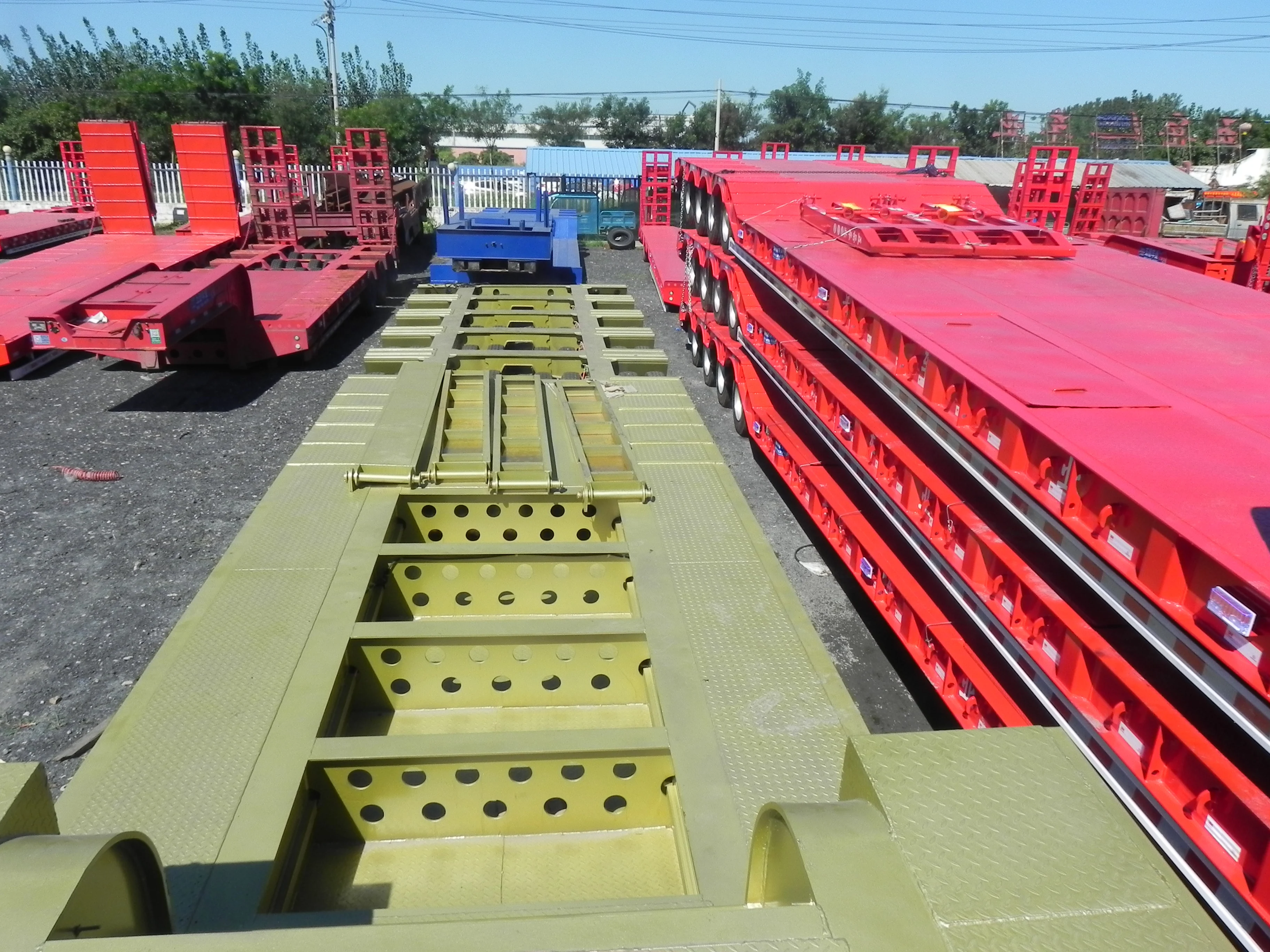 5Line 10Axles 40wheels Trailer Carry Loading 200Tons Low Bed Trailer