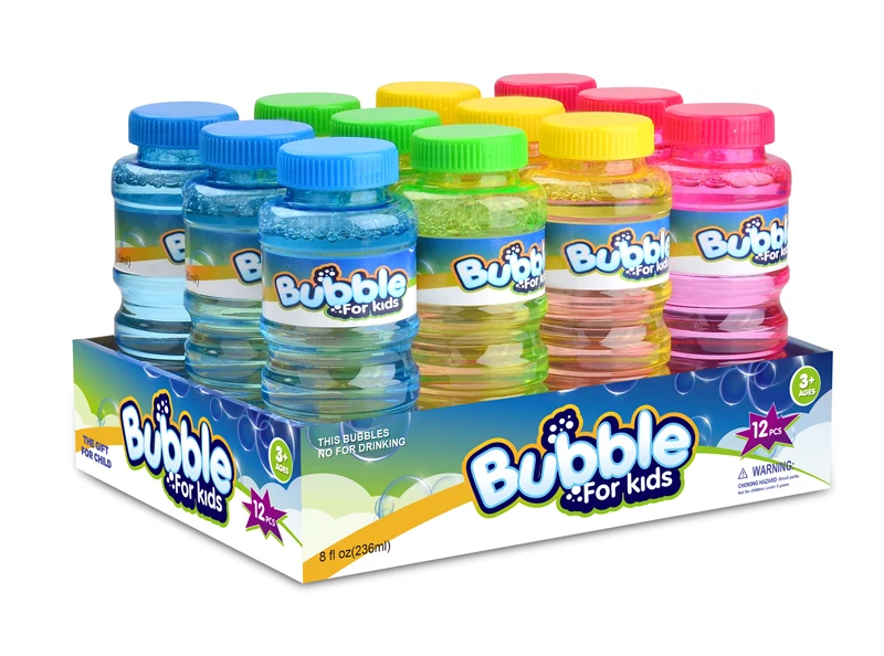 12 Pack 4OZ Refill Bubble Blowing Solution Bottles for Bubble Toys