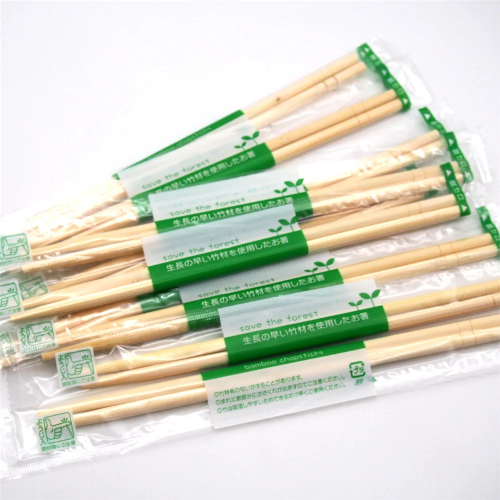made in China Bamboo Chopsticks round custom disposable tableware eco-friendly Bamboo Chopsticks