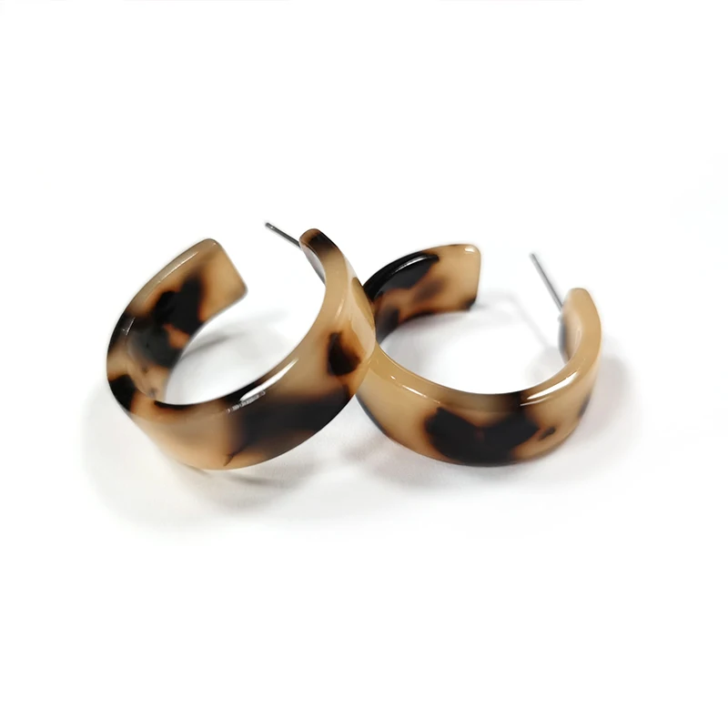 
CC earrings for women 2020 fashion acrylic hood earrings jewelry trendy Leopard-print jewellery 