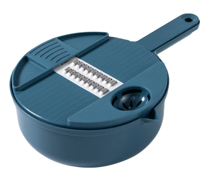 Многофункциональная овощерезка 12 в 1, набор для резки овощей и фруктов, круглая ручная терка для картофеля и моркови, измельчитель, кухонный инструмент