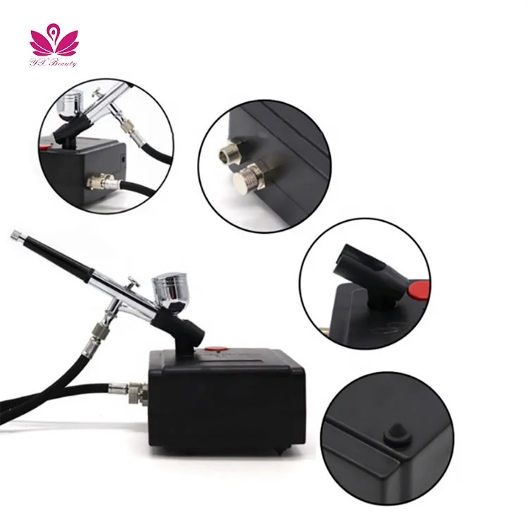 2021 Mini Air brush gun Spray Makeup Cake Decorating portable Airbrush Compressor Kit with low price