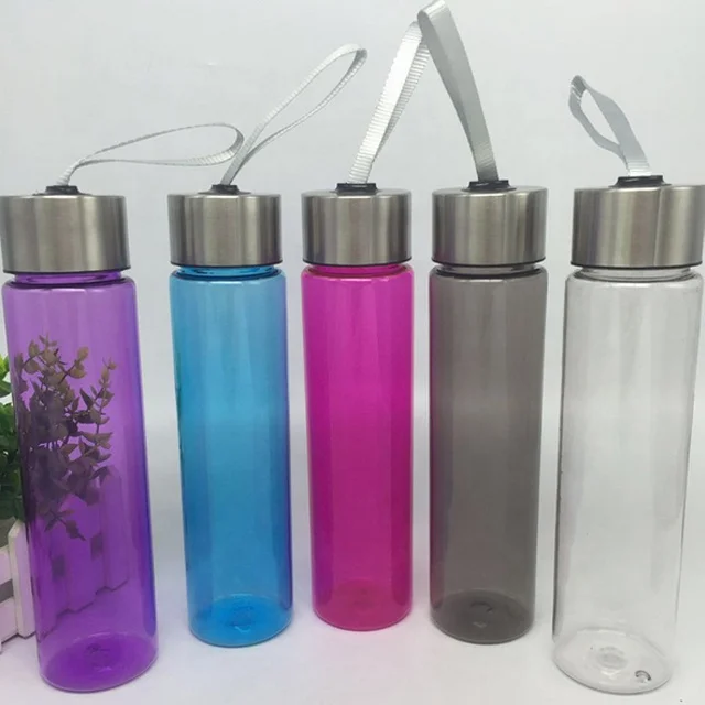 Factory Wholesale Cheap Price Custom BPA Free Transparent Plastic H2O Water Bottle With Sport Lid