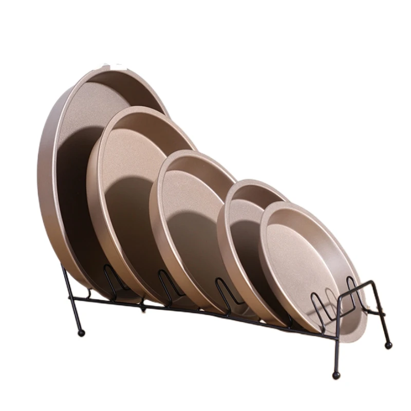 Wholesaler Round Pizza Pan Non Stick Pizza Pan Heavy Duty Carbon Steel Pizza Pan for Home Restaurant Kitchen Baking Supplies