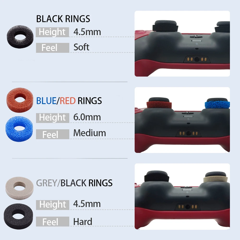 5 pairs Precision Aiming Rings Aim Assist Motion Control Rings for PS4/5/Xbox One/Switch Pro/PC Controller aiming rings
