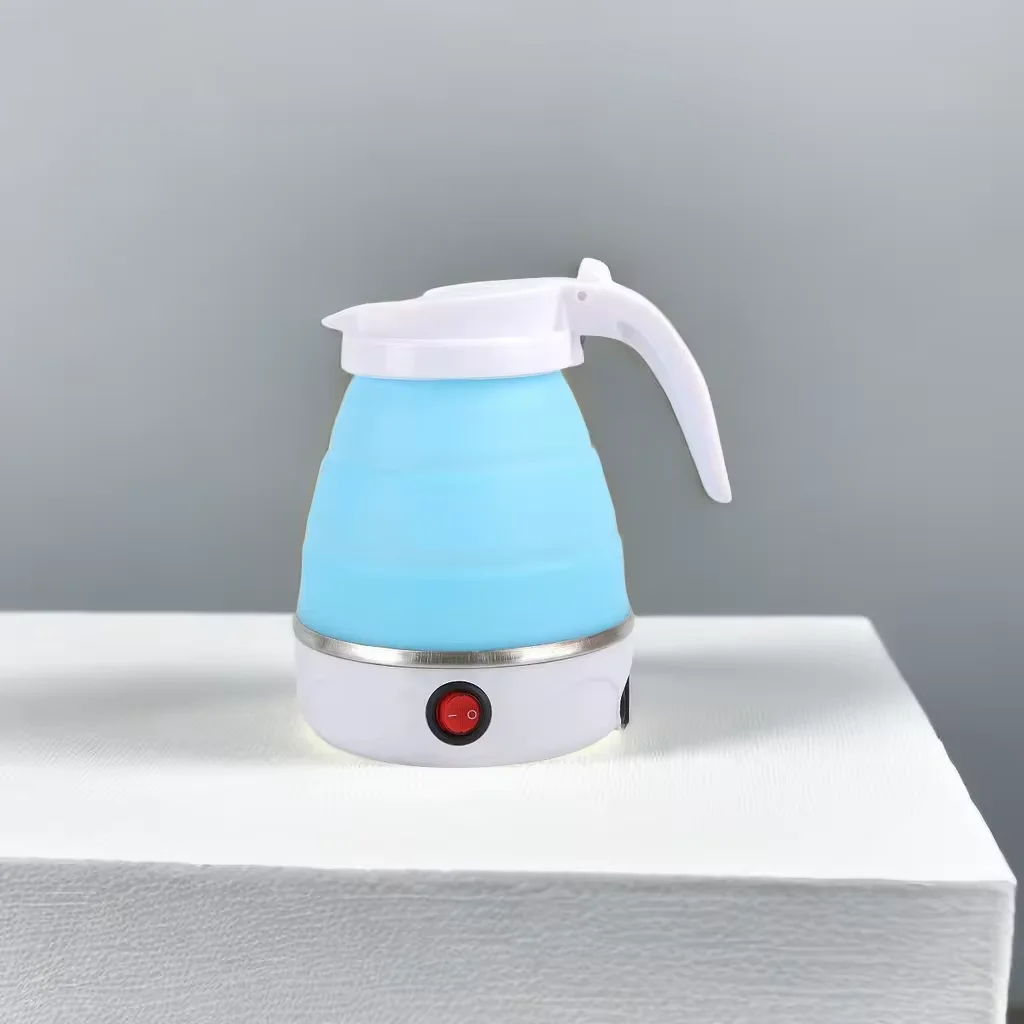High Quality Silicone Folding Hot Kettle Travel Dormitory Portable Electric Kettle can be Folded