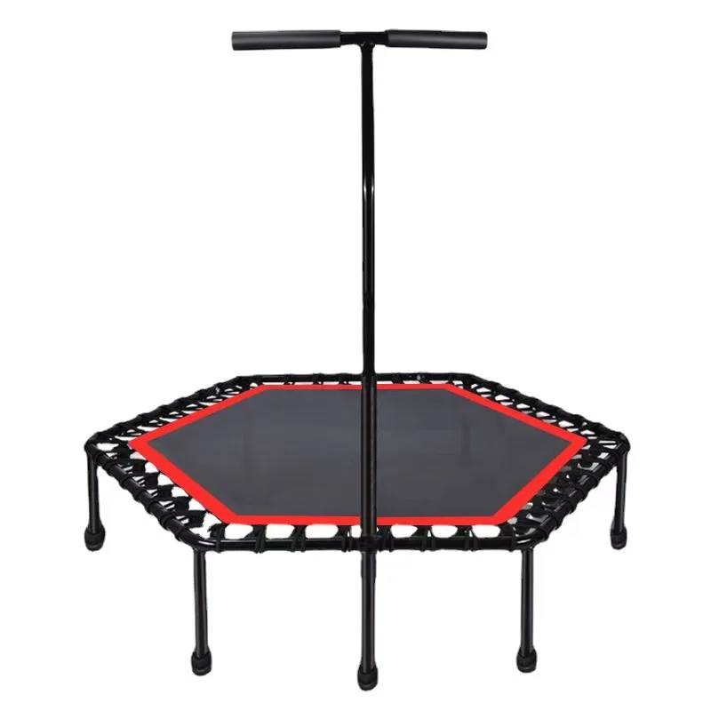 Gymnastic Trampoline Equipment 45 Inch Indoor Outdoor Gym folding Inflatable Mini Jump Trampolines with Handle