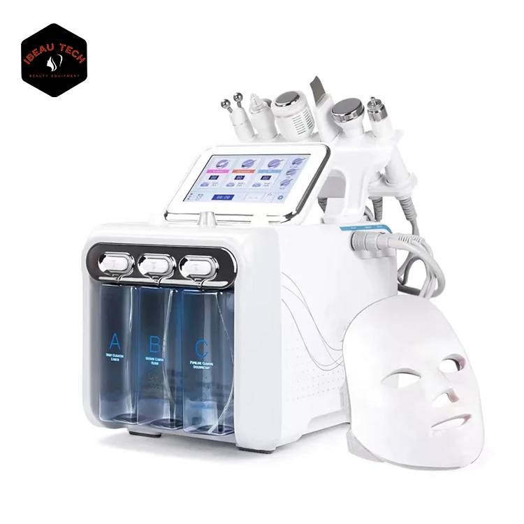 Portable 7 In 1 hydra aqua peel diamante water microdermabrasion oxygen jet peel hydro facial machine