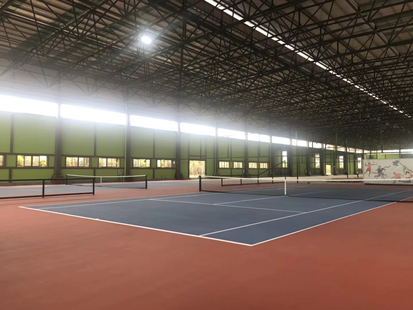 Indoor Outdoor PVC tennis/badminton/futsal court cover vinyl badminton flooring mat