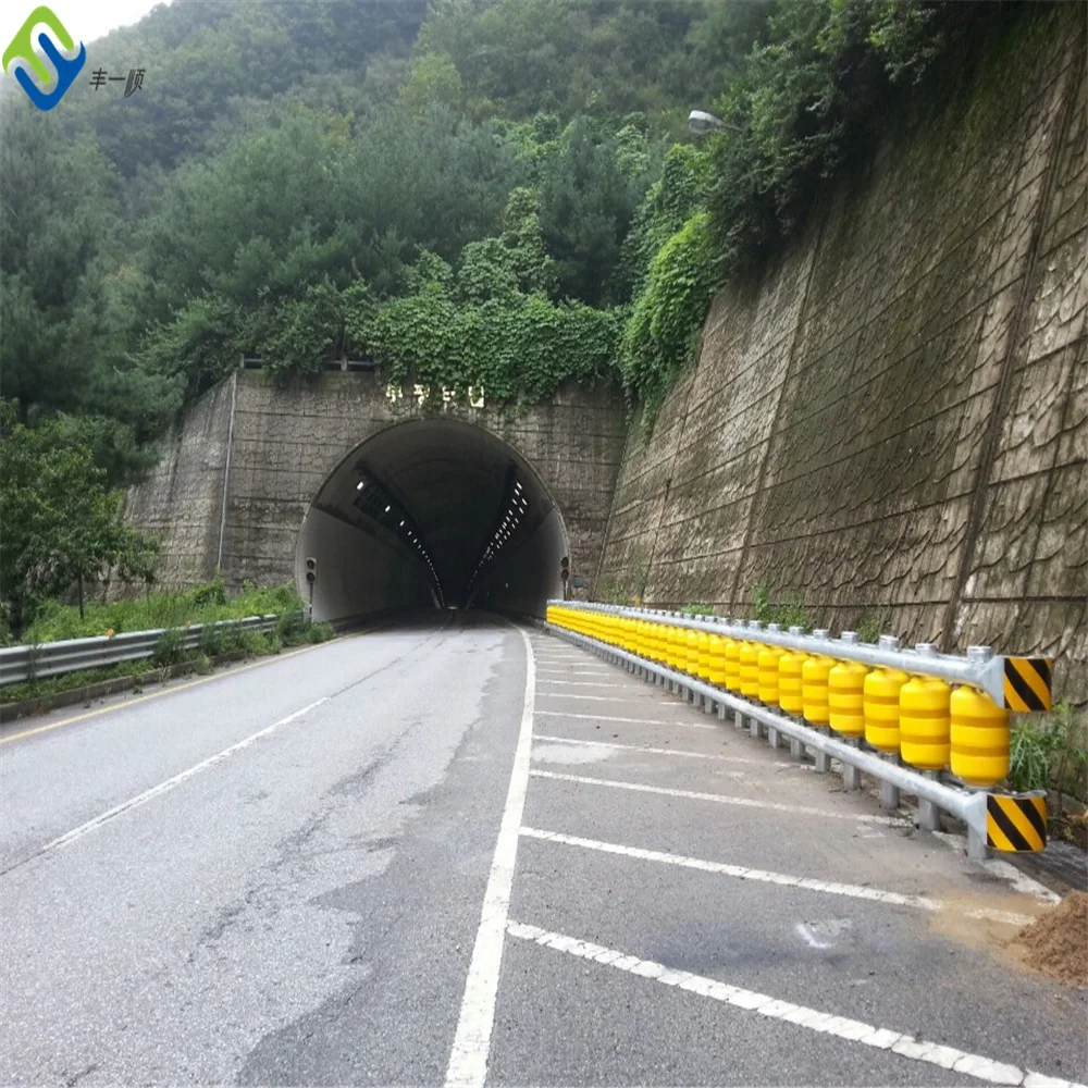 Traffic Safety Eva Buckets Rolling Anti Crash Guardrail Road Roller Barrier