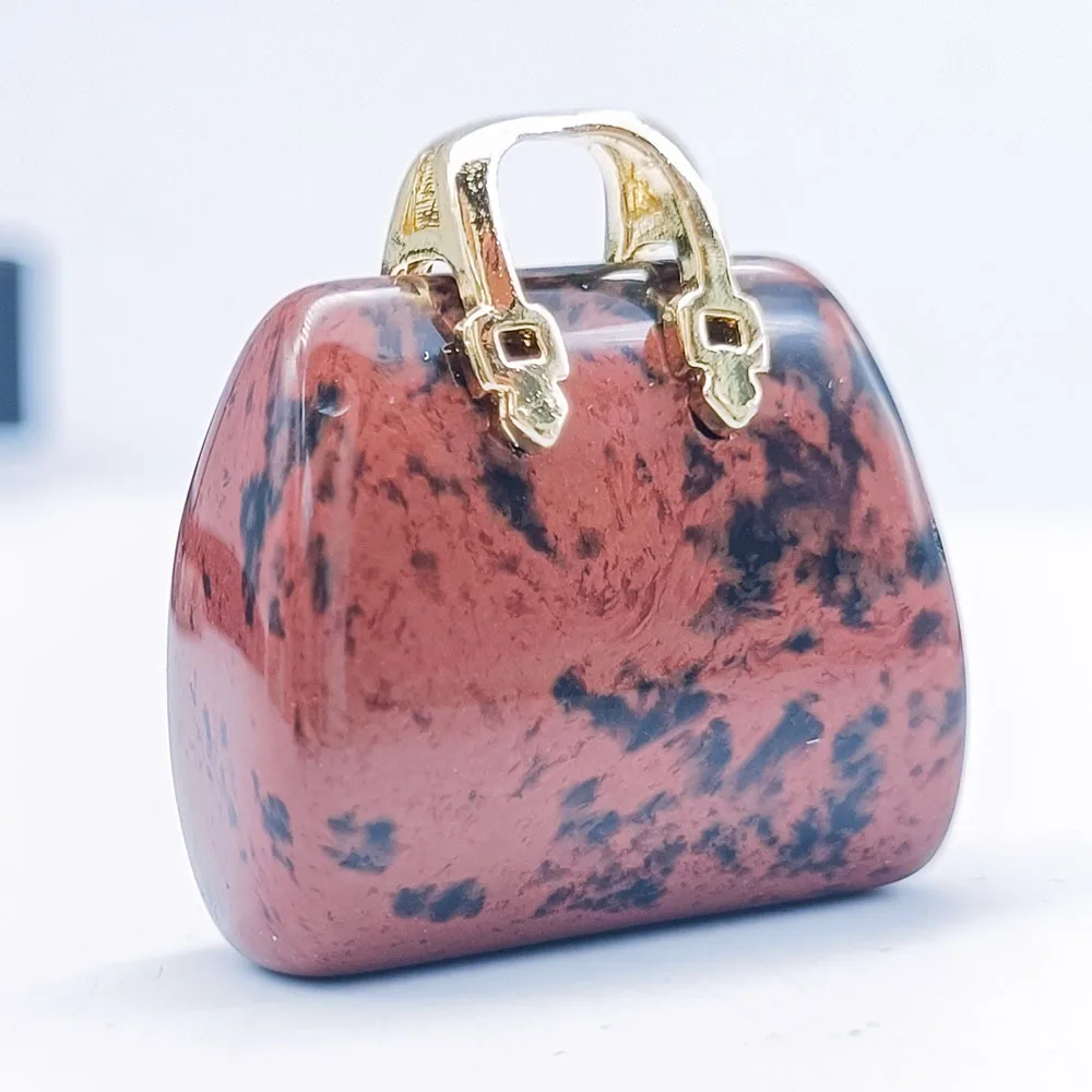 Natural Crystal Bag Gemstone Bag Healing Energy Crystal Raw Stone Bag for Gemstone Decoration