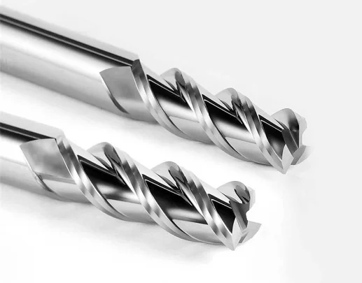 JR108 3F 55hrc 60hrc milling cutter solid carbide high gloss end mill for aluminum