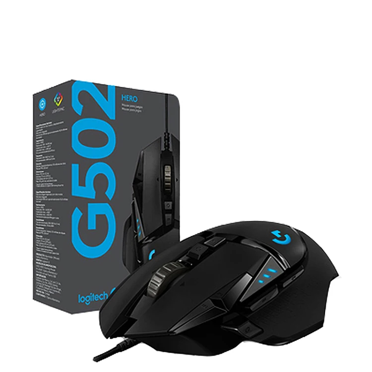 Hot Sale Logitech G502 16000DPI Wired HERO Engine RGB Gaming Mouse for computer pc laptop game