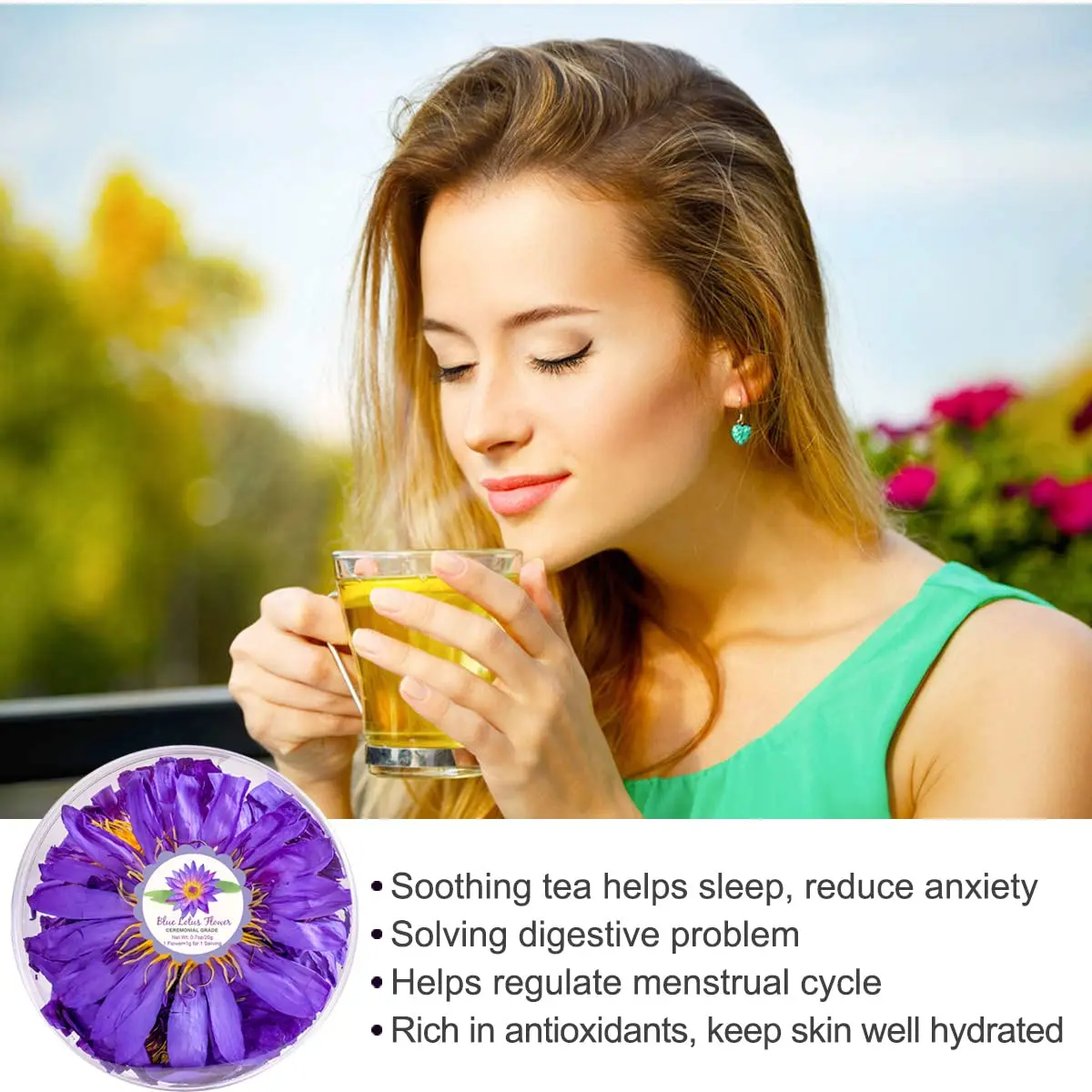 Wholesale Genuine Suppliers Egyptian Herb Whole Dried Blue Lotus Flower Tea