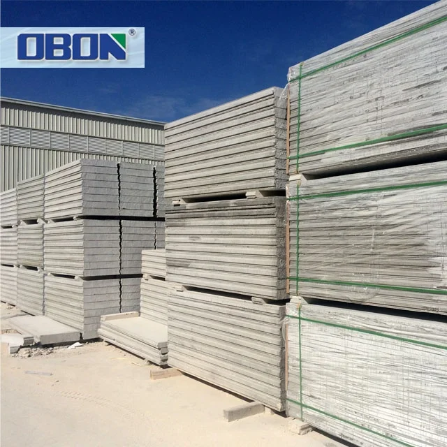 OBON Heat Insulation Eps Cement Concrete Sandwich Styrofoam Wall Panels Floor Board For Prefab Houses