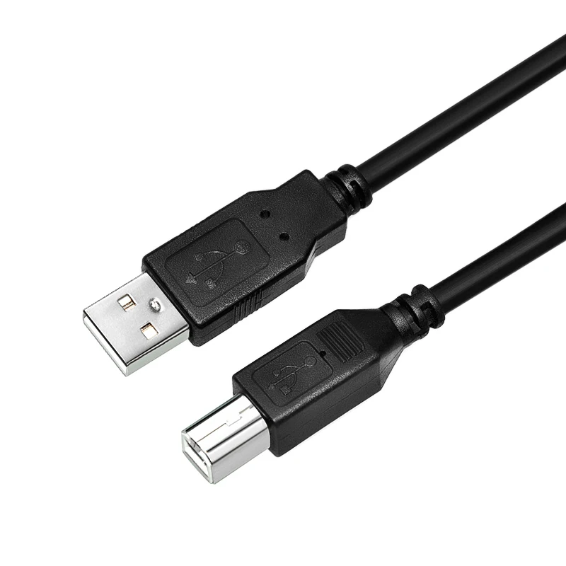 cheap Black high quality USB 2.0 Printer Cable Type A Male to Type B Male USB 2.0 cable for Printer