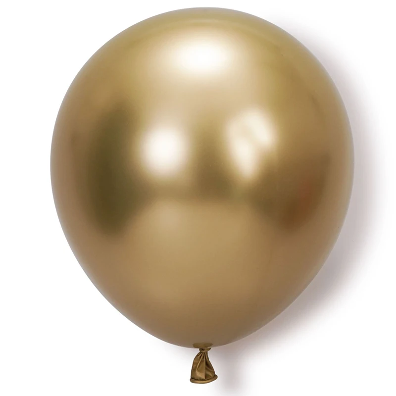 12 Inch gold Latex Balloon chrome ballons metallic ballon for Kids birthday party decoration,baby shower and wedding decoratiins