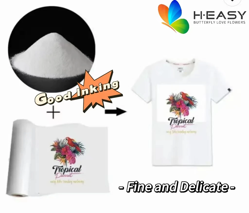 DTF powder hot melt transfer for i3200 dtf printer Tshirt transfer DTF printing hot melt powder