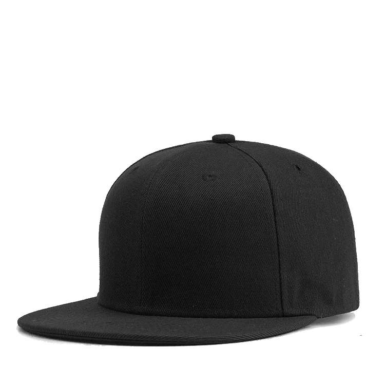 Manufacturer In Stock Multicolor Fitted Hat Caps Blank Flat Brim 6 Panel Plain Blank Hats Snapback