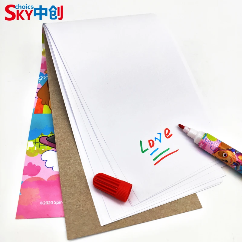 Promotion Gift Crayon Pen & Notepad , School supplies Stationery Set