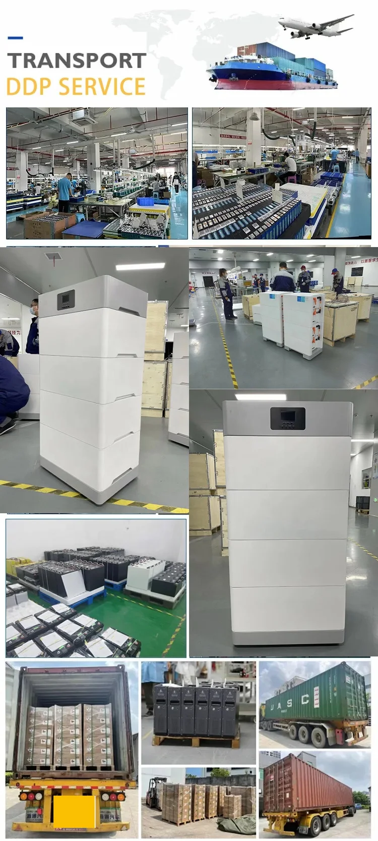 Hot Sale Stacked Lithium Ion Battery 51.2v 300ah 400ah 500ah 5kw 10kw 20kw For Household Energy Storage Lithium Battery