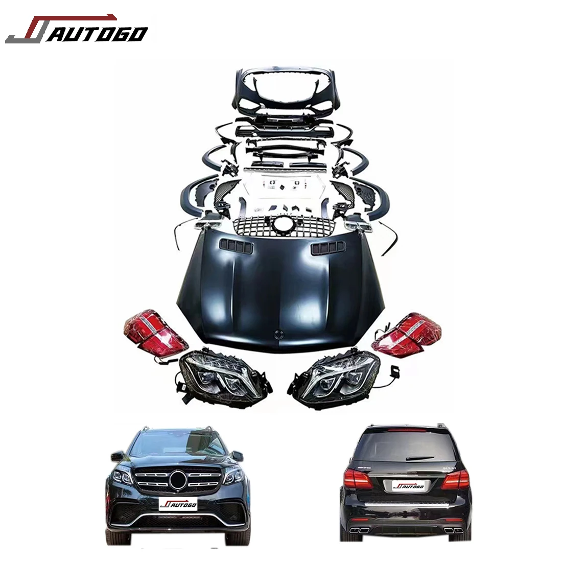 GLS63 GLS AMG 63 Body Kit for Mercedes Benz GL class X166 gl350 gl450 upgrade gls63 AMG headlight taillight bumpers